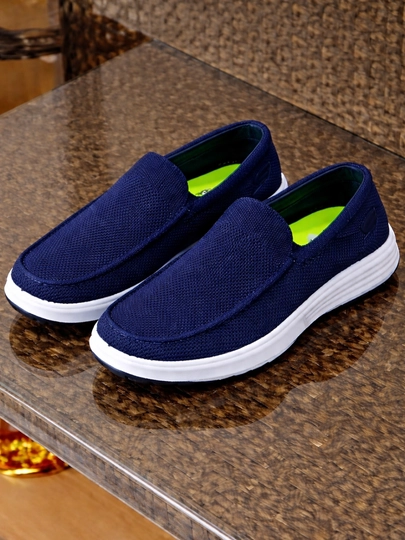 Кроссовки мужские, слипоны мужские, обувь мужская, размеры 39-44 — CROFIT2-F51MODEL-СИНИЙ-43