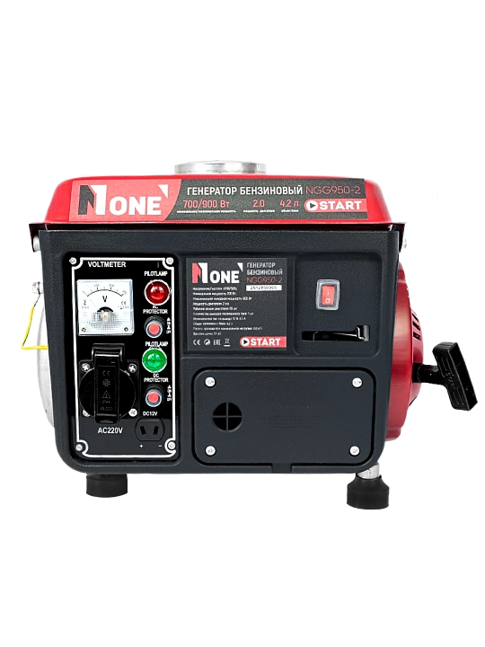 Benzinli generator NUMBER ONE NGG950-2, maksimal quvvati 900 Vt