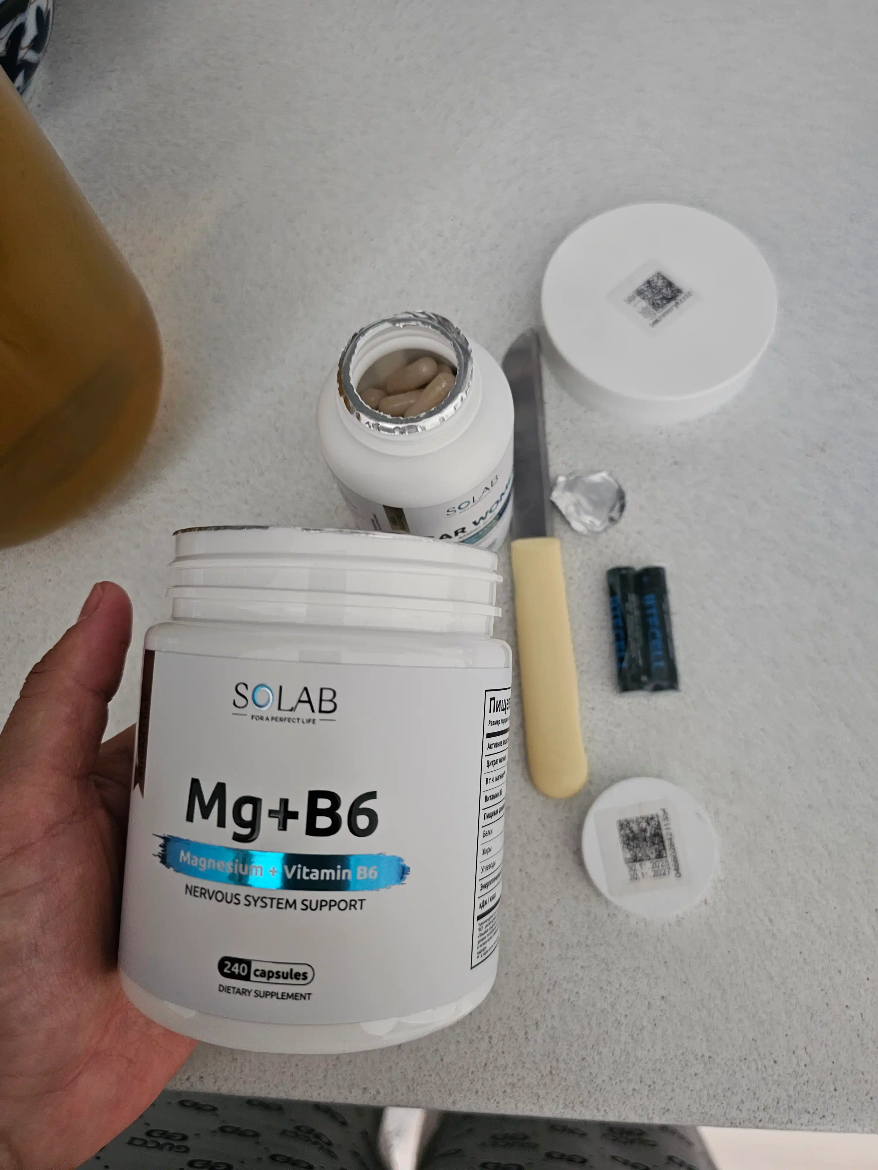 Magniy + B6 vitamini, SOLAB, 240 kapsula