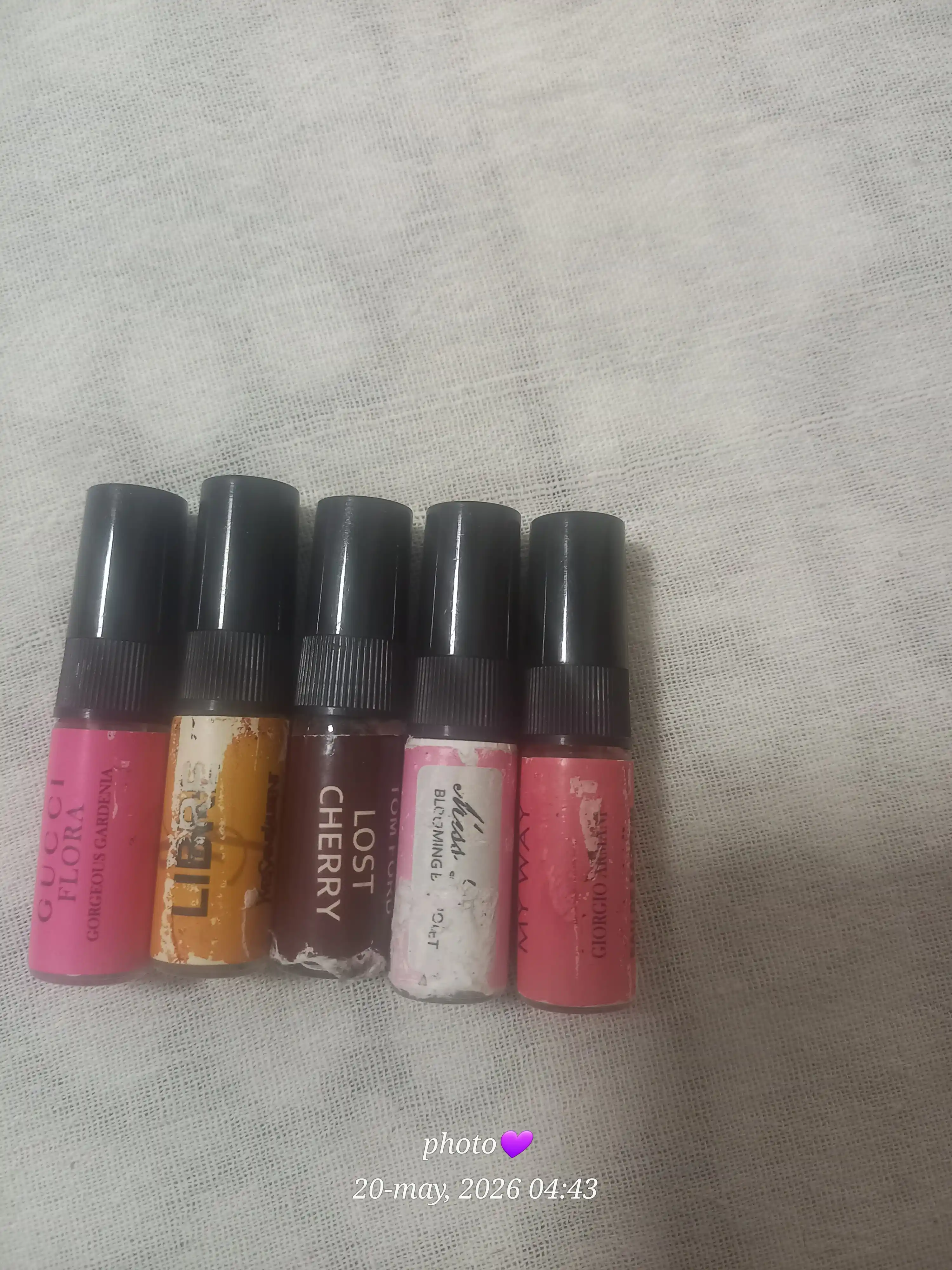 Набор духов для женщин Gucci Flora, Lost Cherry, Libre, Miss Dior, Devil's Intrigue 6в1