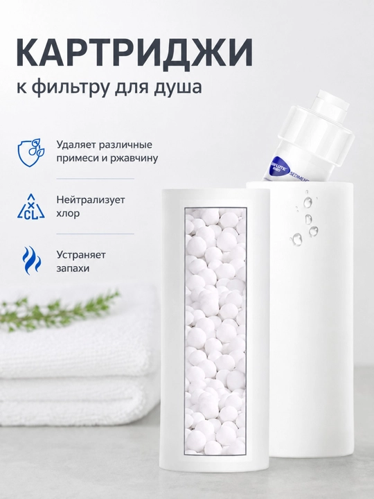 Сменный  картридж для фильтра на душ - 