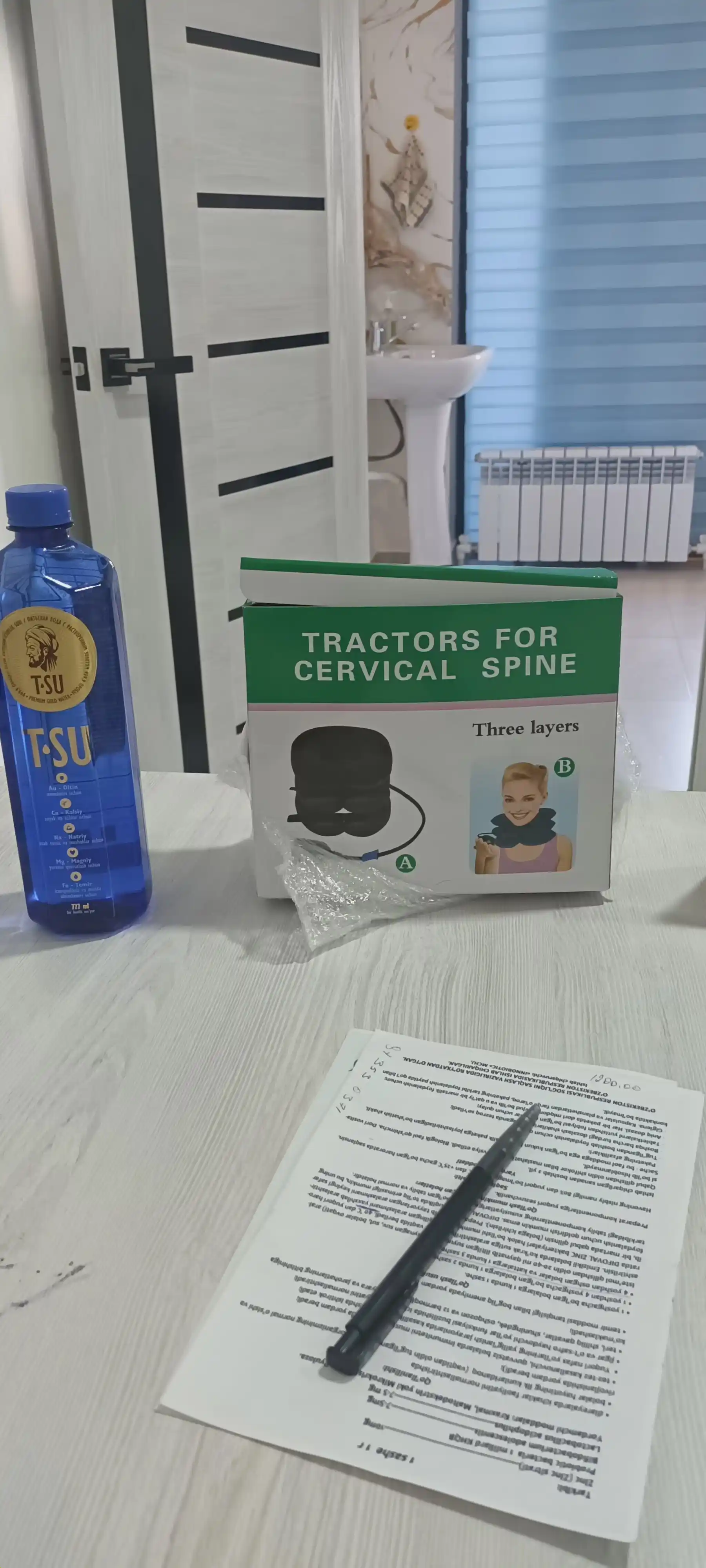Bo‘yin uchun shishirilgan ortopedik yostiq "Tractors For Cervical Spine"