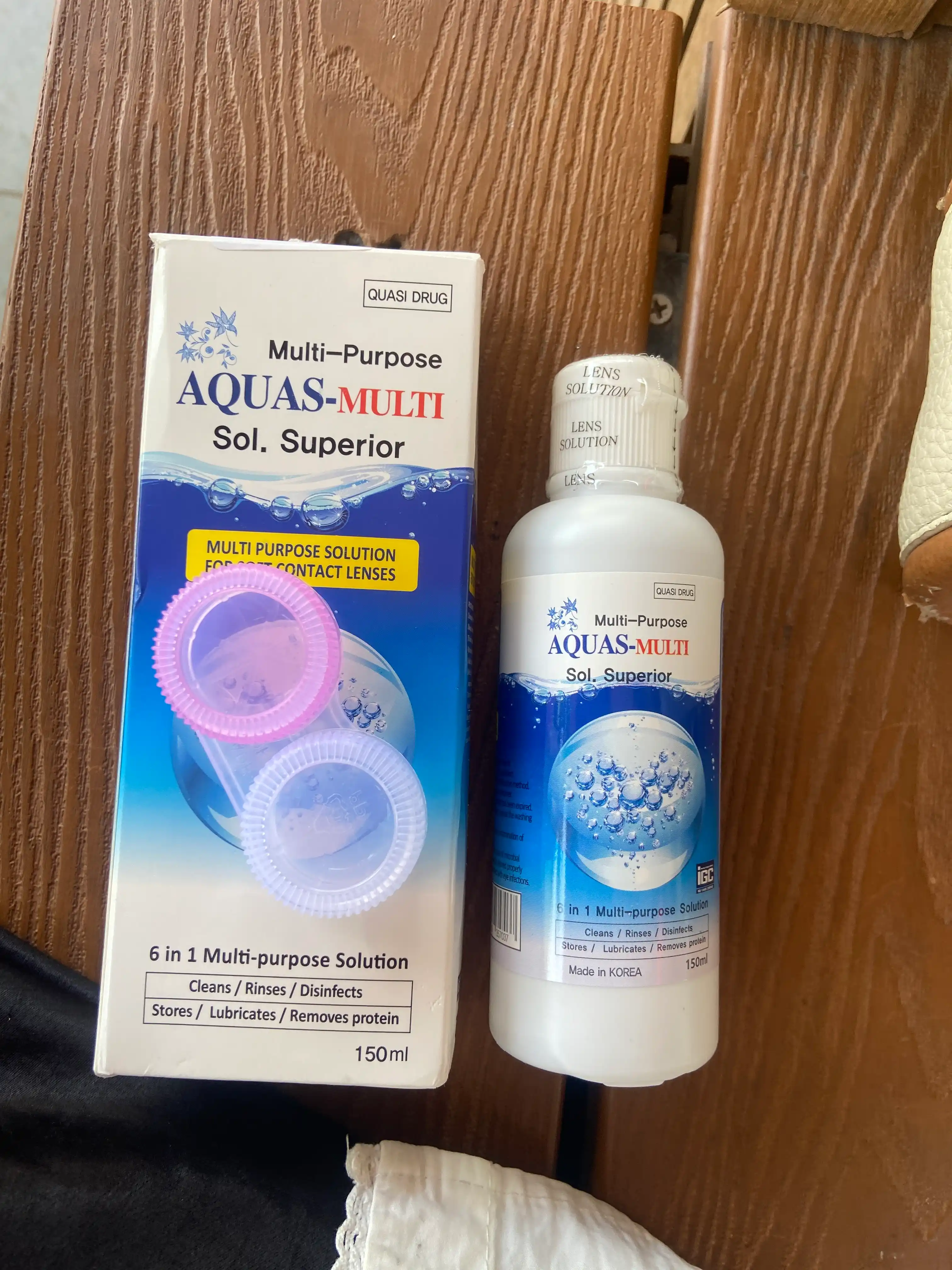 Раствор воды для контактных линз Aqua Clear, 150 мл