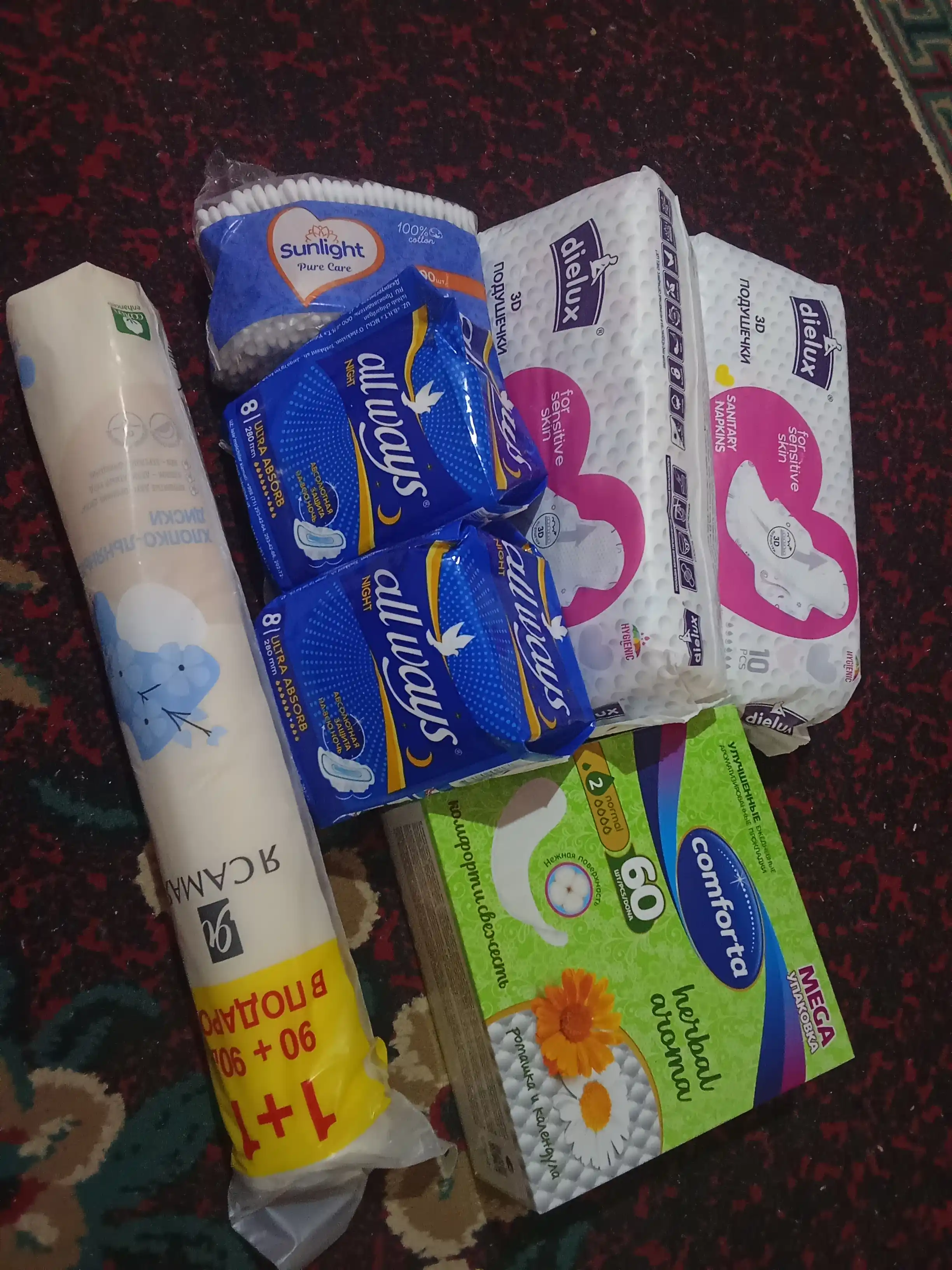 Ayollar yostiqchalar Dielux 3d, 10 dona