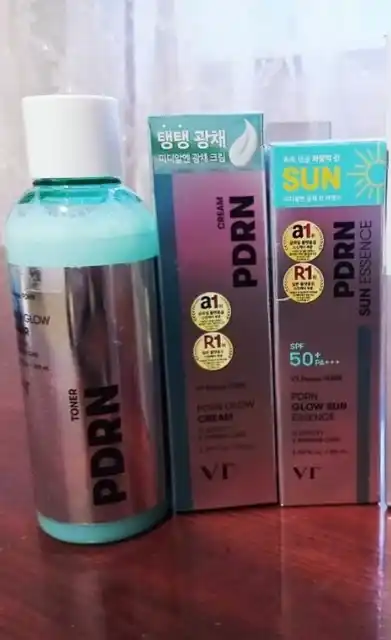 Yuz uchun parvarish to‘plami: toner, krem, quyoshdan himoyalovchi krem SPF50+PA++++