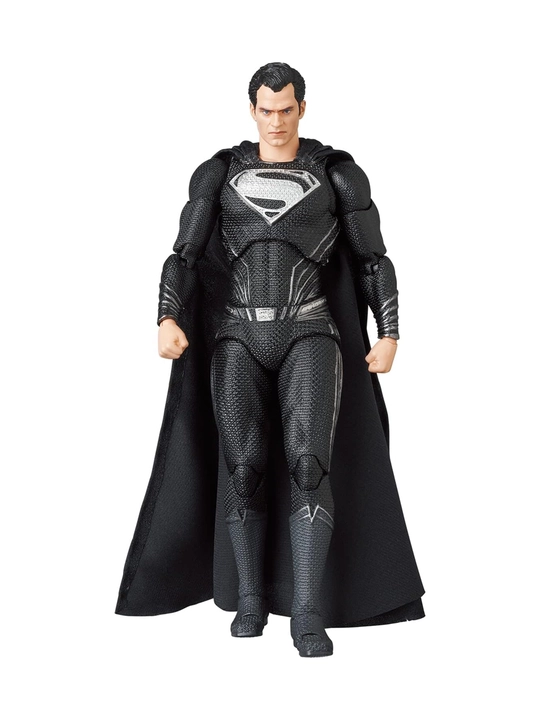 MAFEX 174 Superman Black Suit Snyder Cut фигурка 6.3", тканевый плащ, сменные головы - 