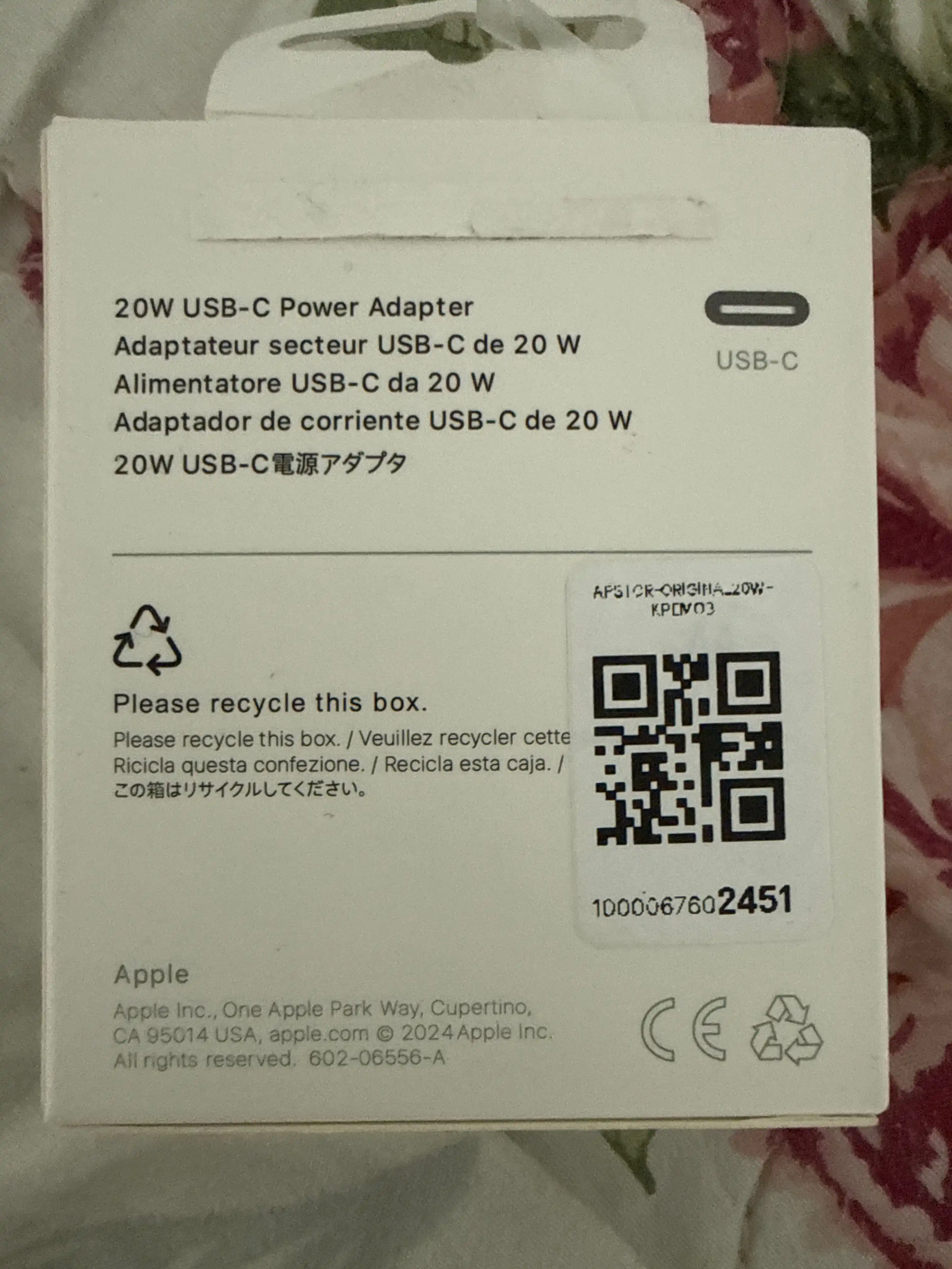 Зарядное устройство для iPhone 20W Адаптер для зарядки iPhone, 20 Вт, для быстрой зарядка