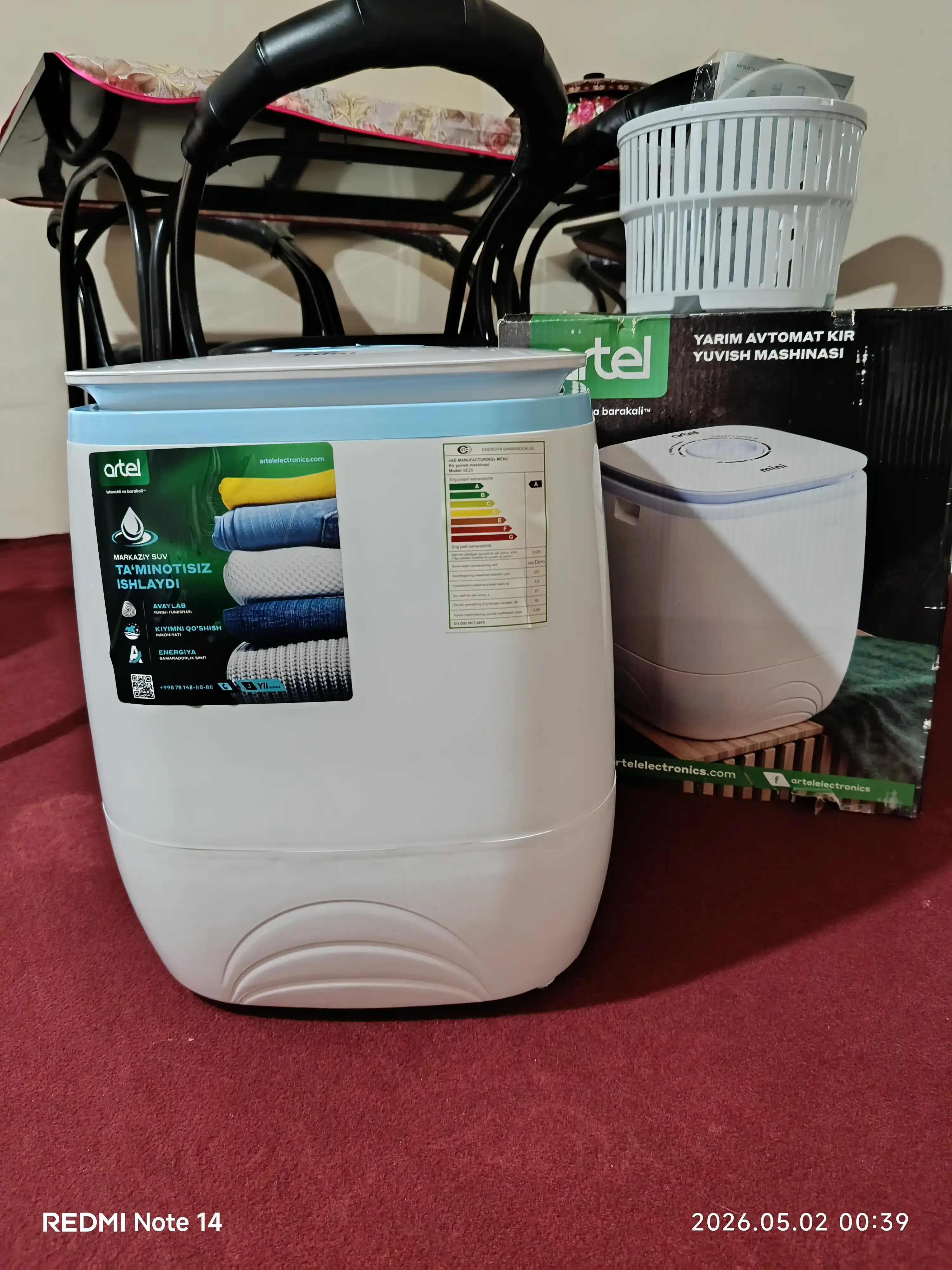 Стиральная машина Artel SE25 Mini, 2,5 кг, белый