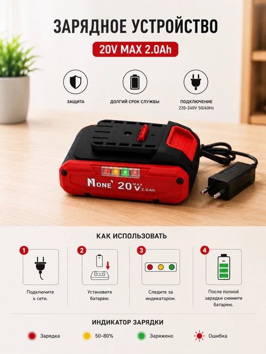 NONE 20V 2.0Ah Brushless akkumulyatorli zarbli drel-shurupovert CDI20/2.6-IN-BR
