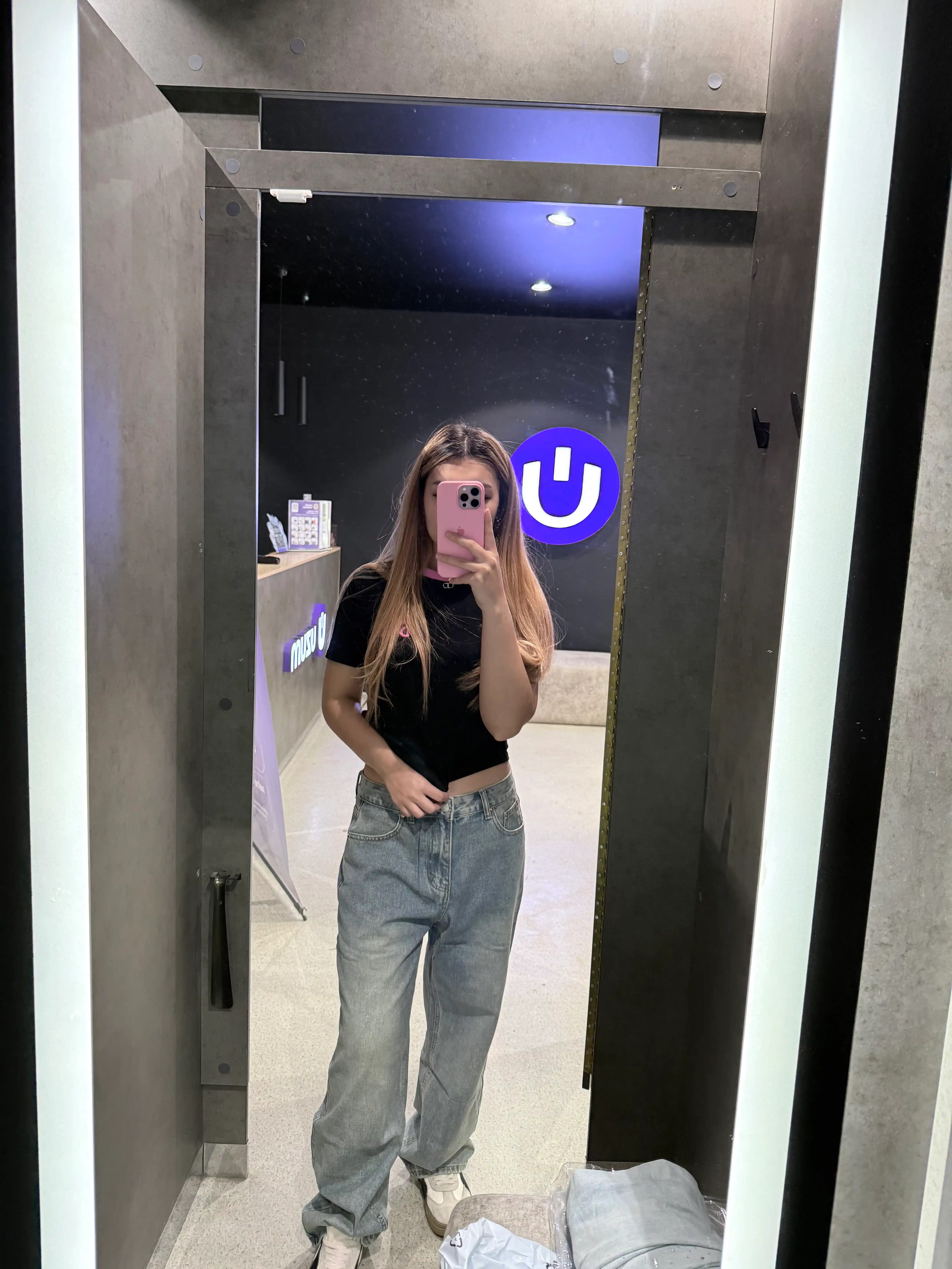 Ayollar baggy jinsi oversize Y2K, keng jinsi baland bel, moda keng shim paxta