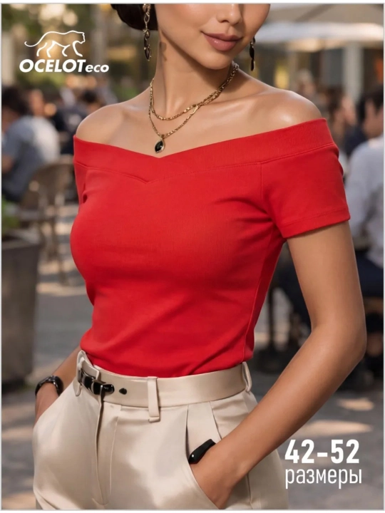 Топ вечерний с открытыми плечами - 