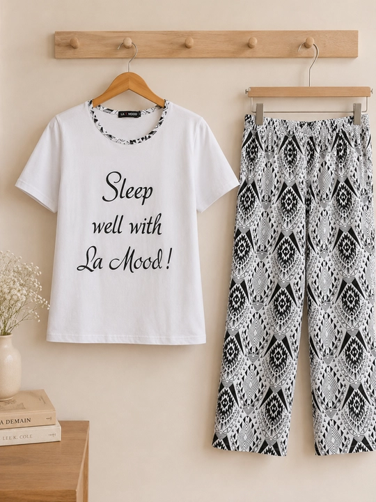 Ayollar pijamasi 92% paxta 8% laykra, uy uchun to'plam, S–3XL