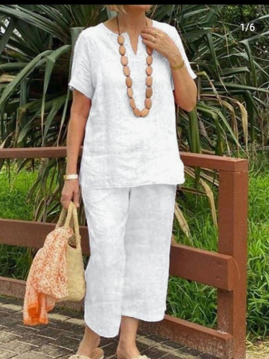 Ayollar yozgi kostyumi, katta razmerlar, 100% paxta — Elly Fashion