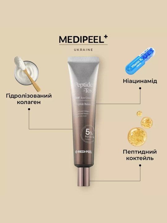 MEDI-PEEL Peptide-Tox Bor Eye Cream — ko‘z atrofi uchun peptidli krem - 