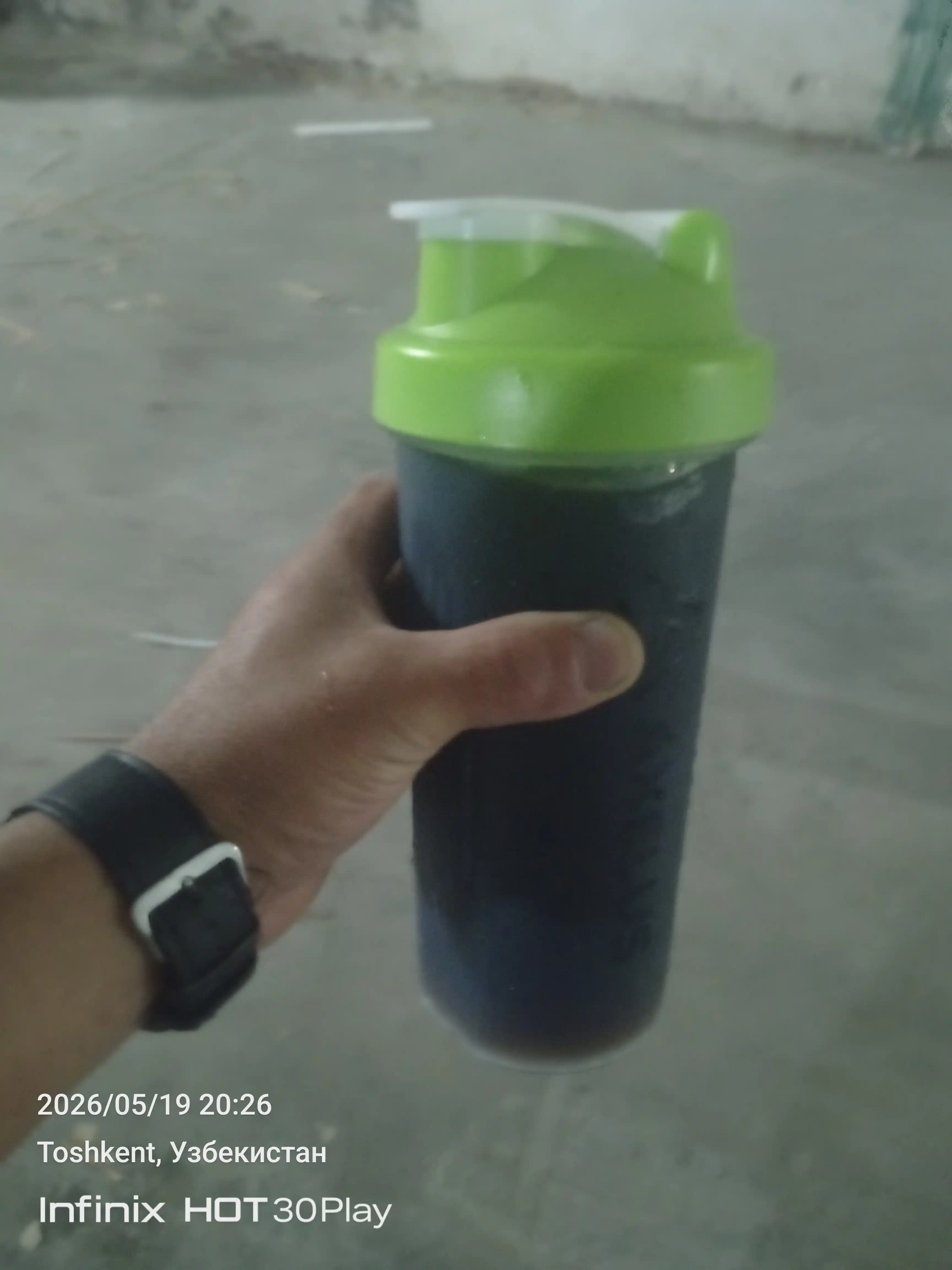 Sheyker, shaker suv shisha, sport idish, geyner, oqsil, protein, 600 ml, uniseks
