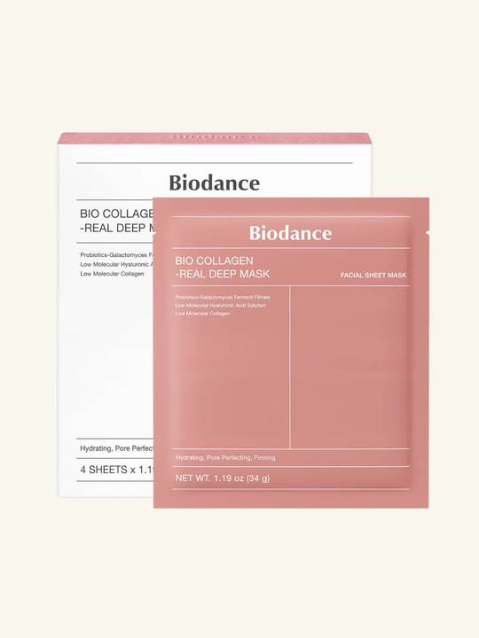 Biodance Bio Collagen Real Deep Mask — kollagenli yuz niqobi 4 ta - 