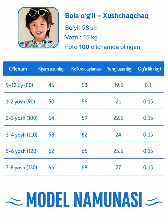 Bolalar uchun UV himoyali, tez quriydigan suzish kiyimi SPF 50+ P++++