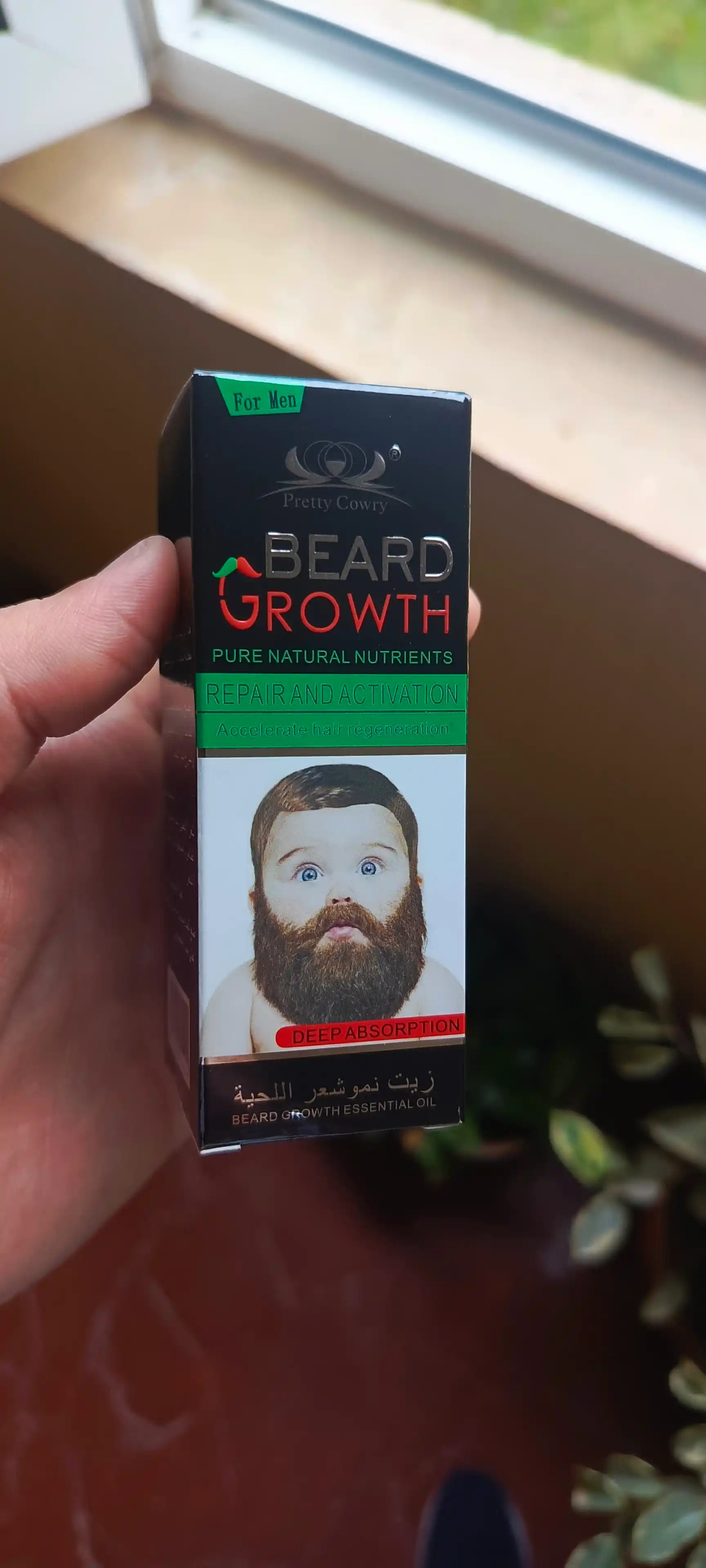 Масло для роста бороды и волос Beard Growth, эффект миноксидила
