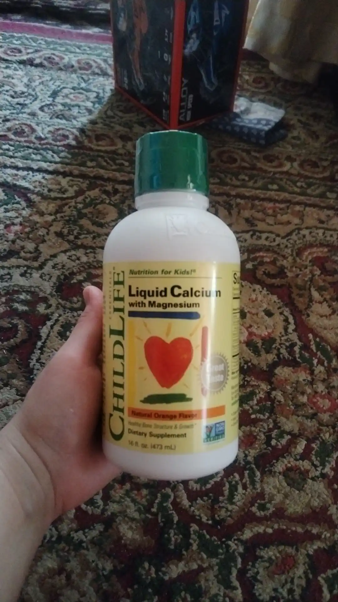ChildLife Essentials, Suyuq Kalsiy magniy bilan, tabiiy apelsin ta'mi 473 ml