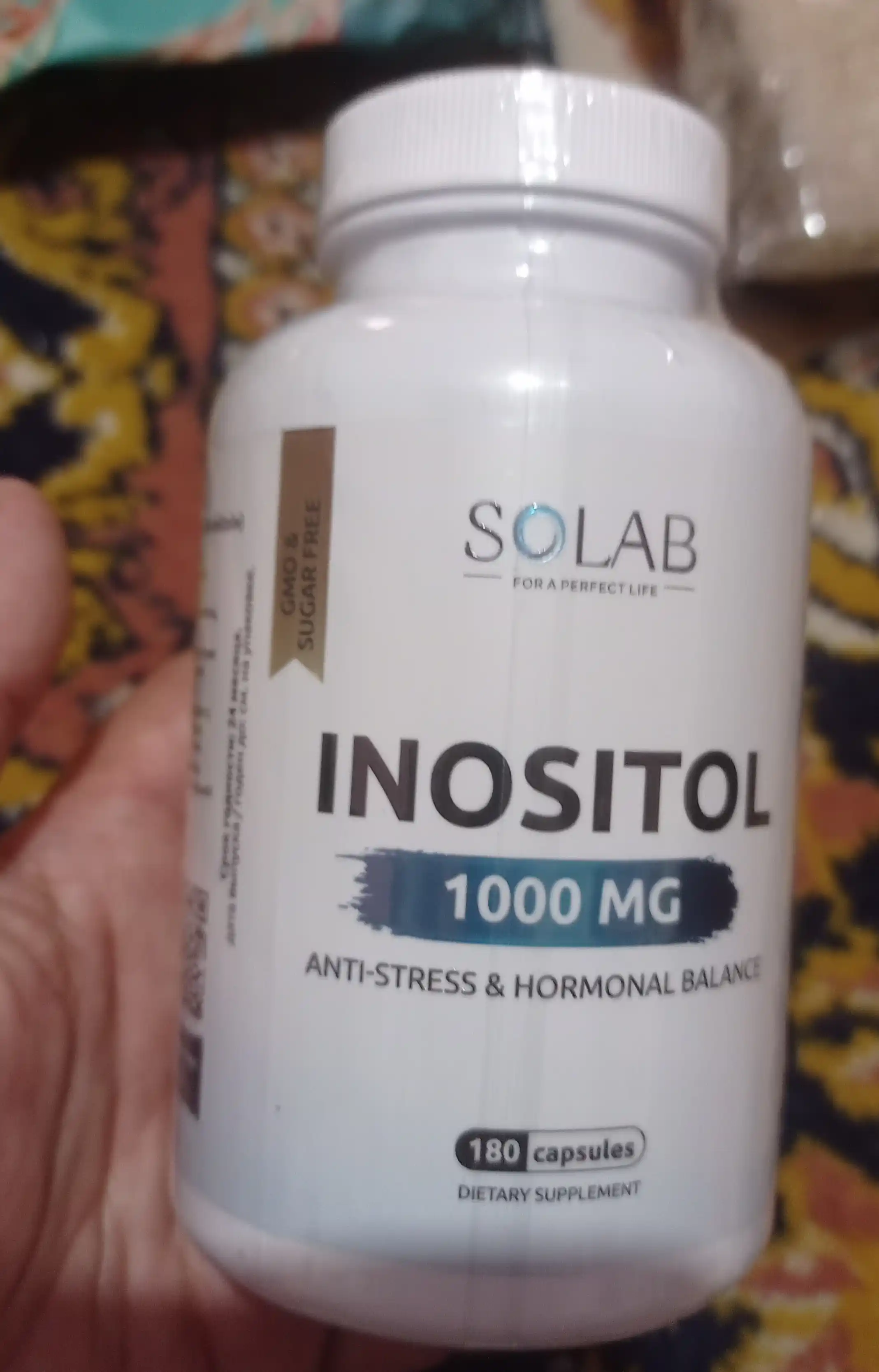 Инозитол, SOLAB, 180 капсул