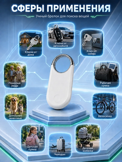 Loshall Ring Smart Finder умный брелок для iPhone, трекер Apple Find My для поиска вещей