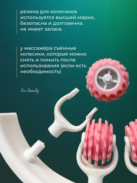 Массажер для тела, роликовый, антицеллюлитный, круглый массажер для ног, бедер и живота