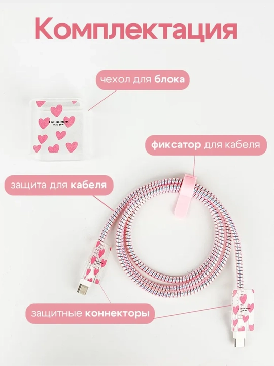 Чехол для зарядки и кабеля на iPhone