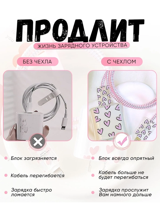 Чехол для зарядки и кабеля на iPhone