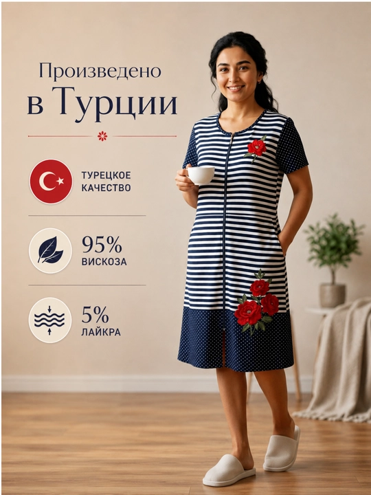 Katta o‘lchamdagi ayollar yozgi ko‘ylagi XL-5XL, turkcha, keng, cho‘ntakli