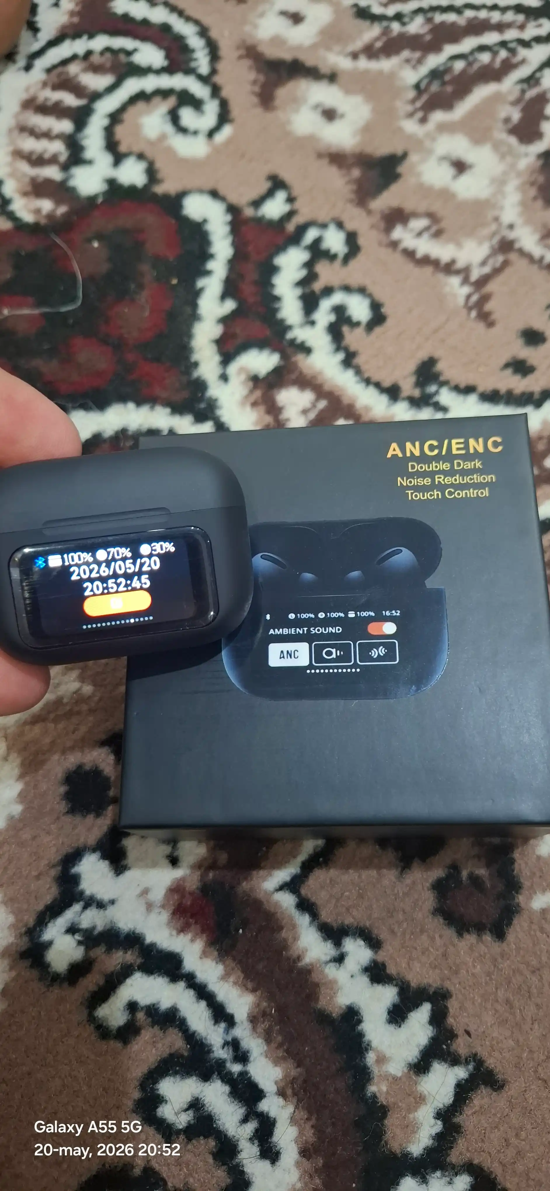 A Pods Simsiz quloqchinlar Pro 2, sensorli, iPhone va Android uchun, Bluetooth