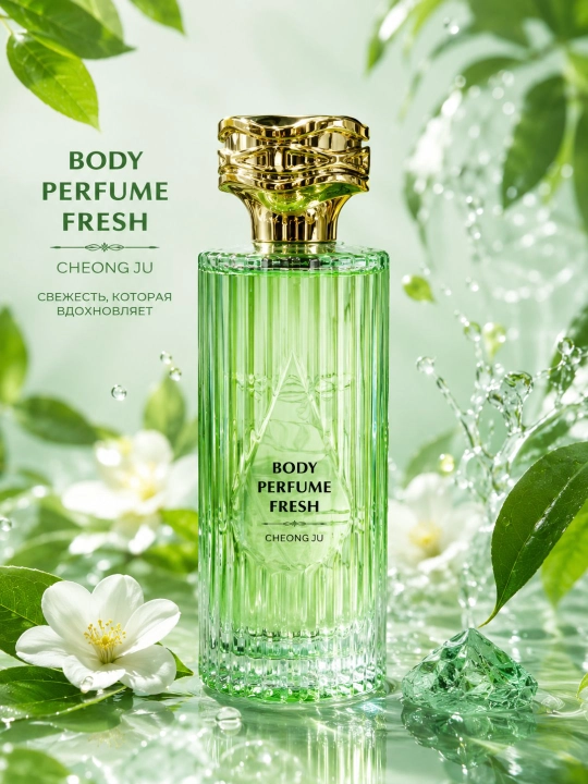 Парфюм для тела Body Perfume Fresh, увлажняющий, свежий аромат, 100 мл