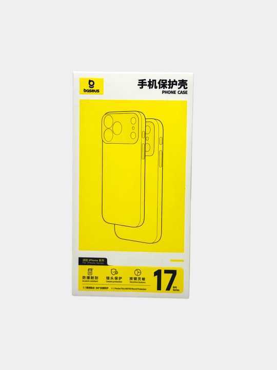 Прозрачный чехол для Phone 17 Pro Max Slim Magnetic Phone Case Baseus Crystal Clear