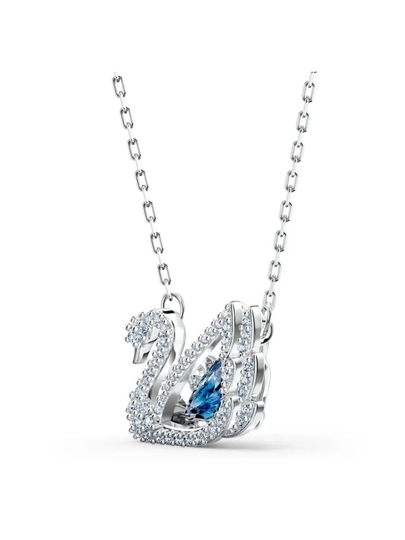 Женская цепочка – кулон в форме лебедя с кристаллами SWAROVSKI — CARTEIR-OTAQIZ-ГОЛУБ