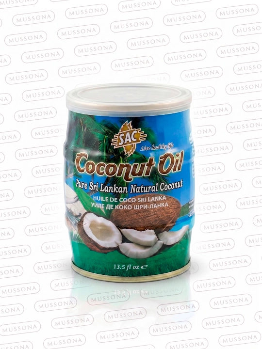 Kokos moyi SAC sovuq press, 400 ml, soch teri uchun, Shri-Lanka tabiiy oziq-ovqat