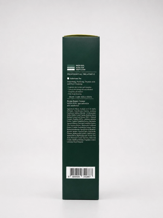 Очищающая пенка-гель для жирной кожи лица Medi-Peel Algo-Tox Deep Clear, зелёная