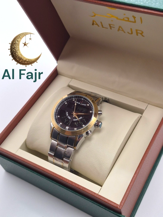 Mужские наручные часы Al Fajr, с коробкой, документами и подарочным пакетом - 