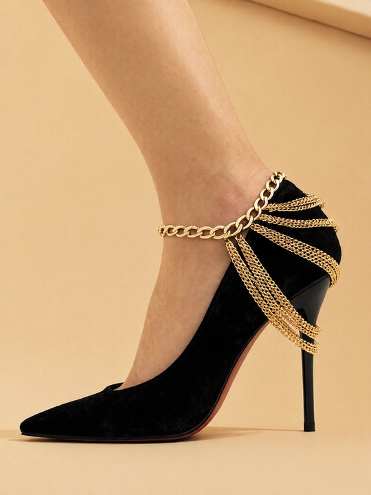 Ayollar uchun oyoq brasleti anklet,Oyoq uchun zanjir