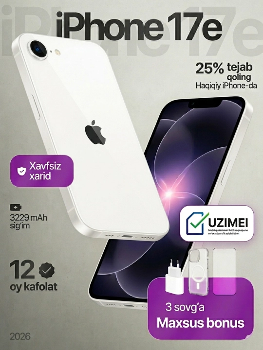 Smartfon Apple iPhone 17e 256 GB - 