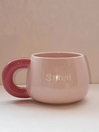 Disney Stitch keramika krujkasi 450 ml, katta hajmli anime chashka, sovg‘abop krujka