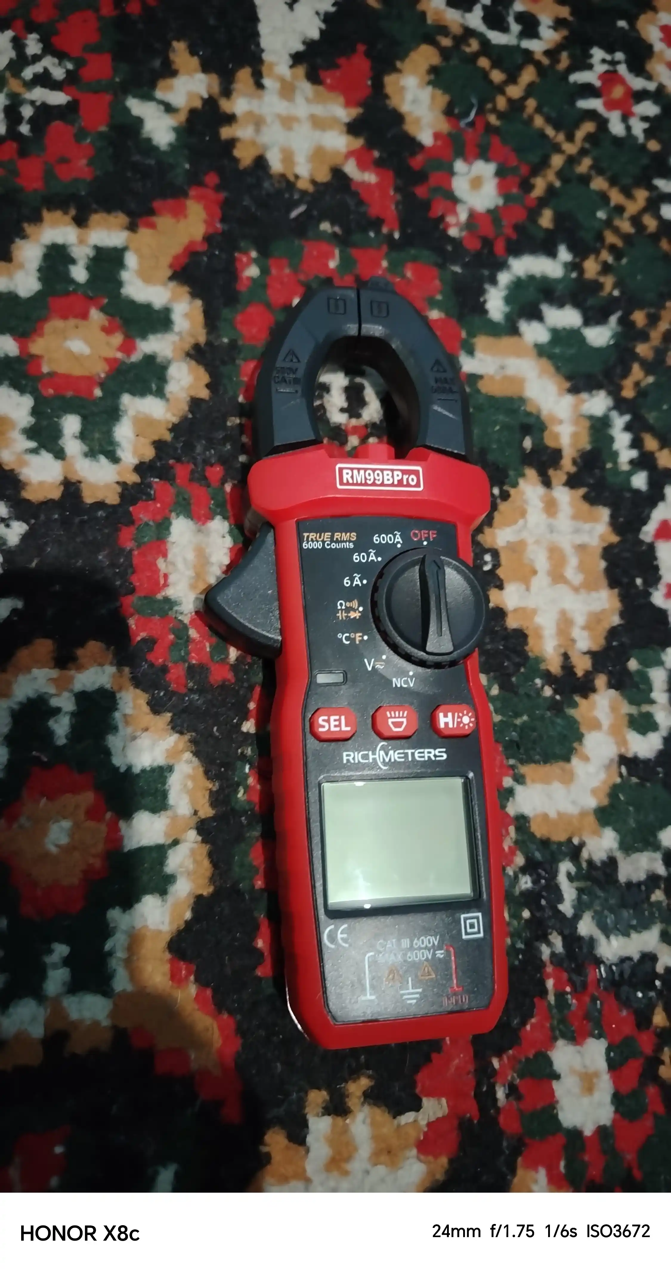 Oqim oqadilar termojuft bilan 99b raqamli multimetr