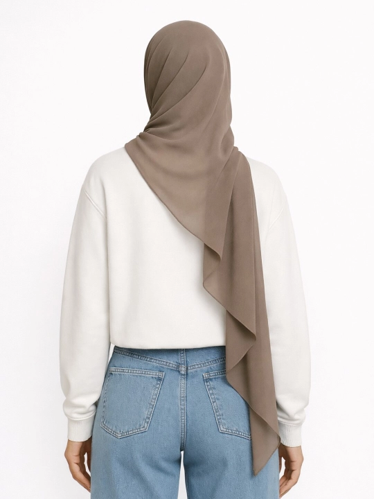 Krep-shifondan ayollar sharfi, ro‘mol, hijob, hadya uchun sharf 180*75
