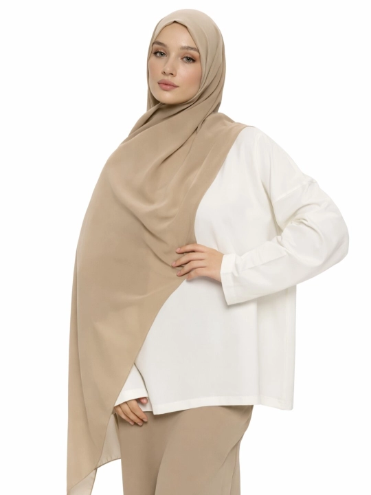 Krep-shifondan ayollar sharfi, ro‘mol, hijob, hadya uchun sharf 180*75
