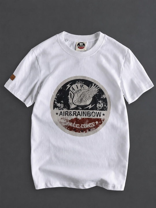 Erkaklar uchun oversized futbolka 100% suprem paxtadan, 220 g/m2 asosli oq