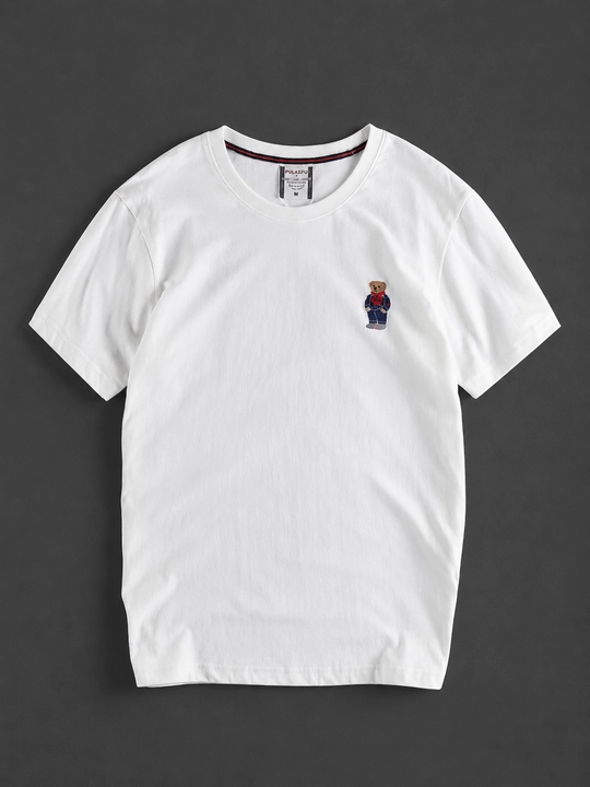 Erkaklar uchun oversized futbolka 100% suprem paxtadan, 220 g/m2 asosli oq