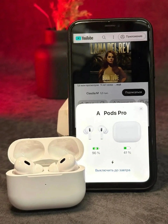 Simsiz quloqchin Pods Pro 2 sensorli, Bluetooth naushnik iPhone va Android uchun