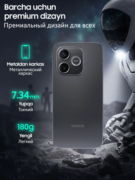 HONOR 600 Lite 5G zarbalarga chidamli smartfon, 8/256 GB