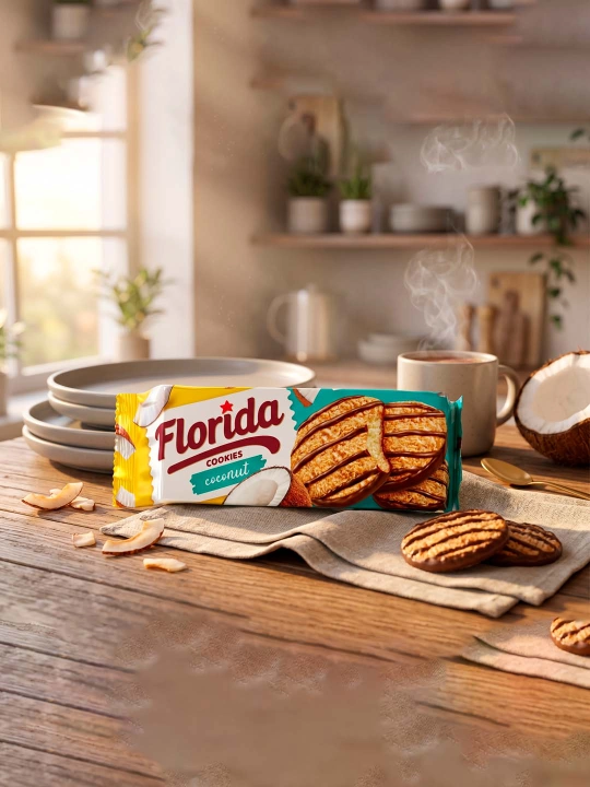 Печенье, Florida cookies Coconut, 169 г - 
