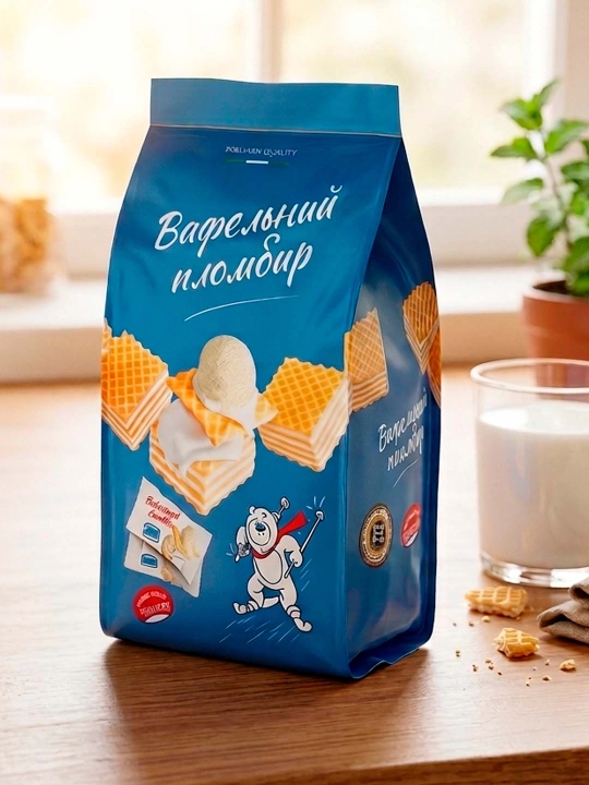 Вафельный пломбир, 400 г - 