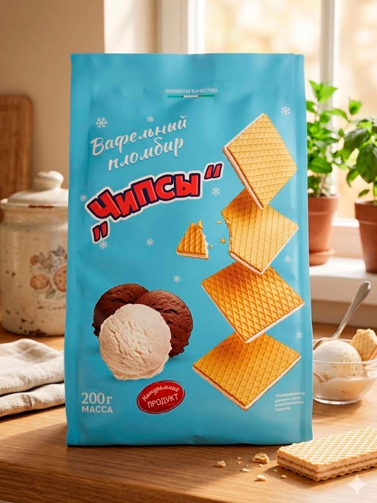 Mini vafli plobir "Chips", 200 gr - 