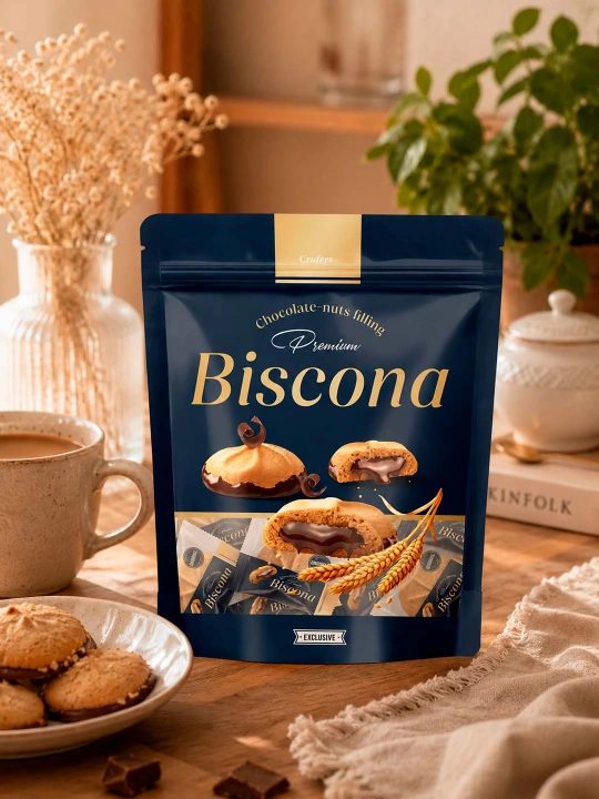 Biskona (shokolad-yong‘oqli masalliq) (340 gr) X 2 dona - 